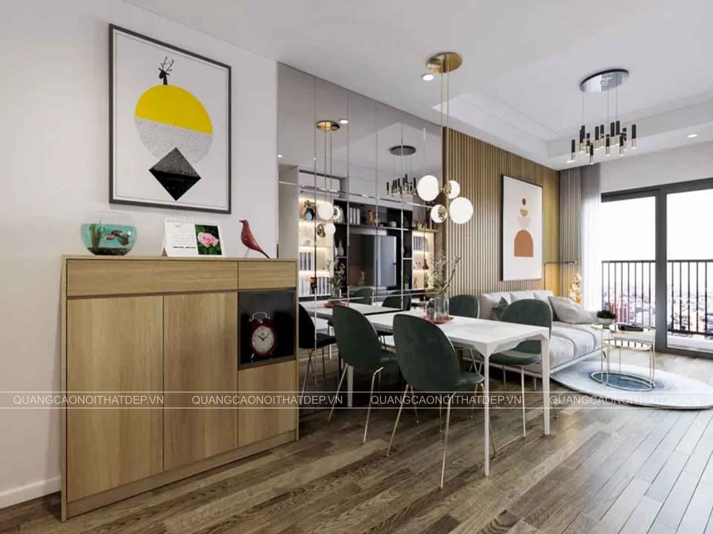 thiết kế thi công nội thất căn hộ chung cư
